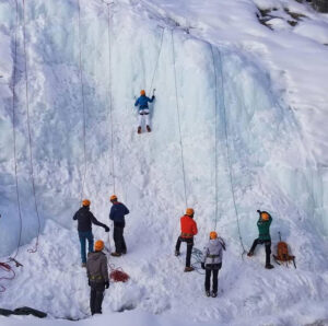 ice climbing