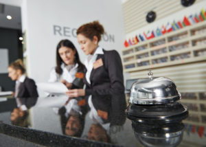 hotel front desk staff