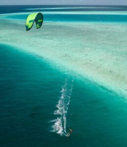 kitesurfing