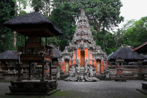 Sacred Monkey Forest Sanctuary in Ubud. Bali Island, Indonesia