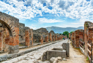 Historic ruins of Pompeii