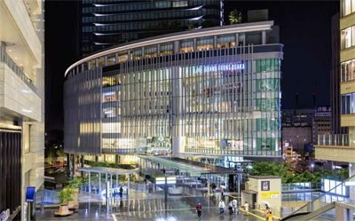 Grand Front Osaka commercial complex, built in a former rail yard