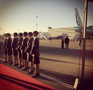 Etihad flight attendants