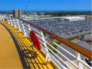 View of Port Canaveral from a cruise ship