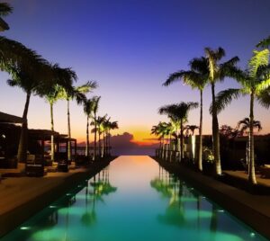 Silversands Grenada Pool Sunset View