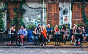 Seaside cafés and bars