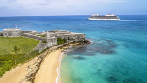 Viking Sea near Fort St. Catherine, Bermuda.