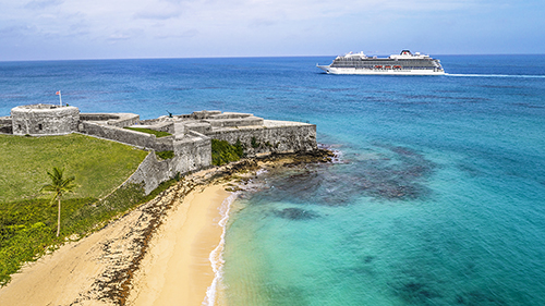 Viking Sea near Fort St. Catherine, Bermuda.