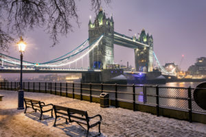 Winter in London.